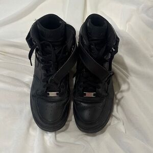 Nike Air Force Black High-Top Sneakers